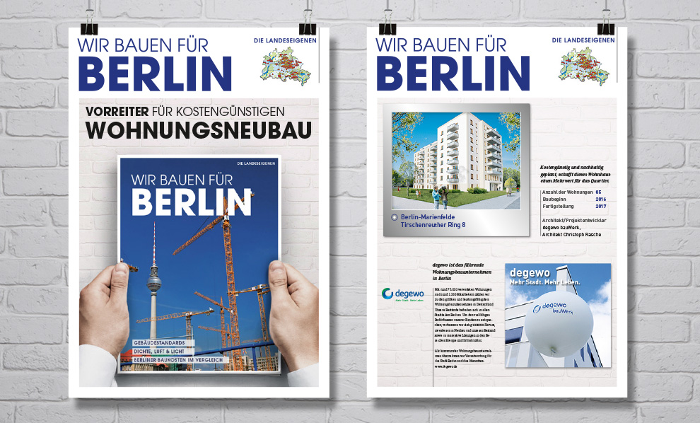 Wir bauen für Berlin Plakate<